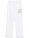 Golden Goose Unisex Wide Track Pants In White