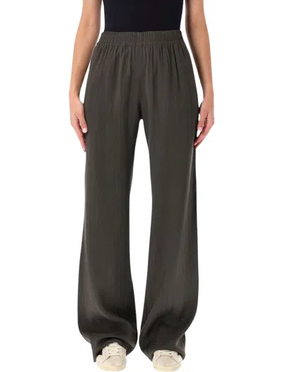 Golden Goose Wide-leg Elastic Waist Trousers In Gray