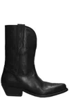 Golden Goose Deluxe Brand Low Wish Star Pointed-toe Boots In Black