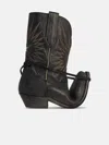 Golden Goose 'wish Star' Black Leather Boots In Black