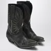 Golden Goose 45mm Wish Star Shiny Leather Ankle Boots