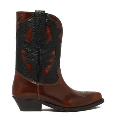 GOLDEN GOOSE GOLDEN GOOSE DELUXE BRAND WISH STAR EMBROIDERED BOOTS