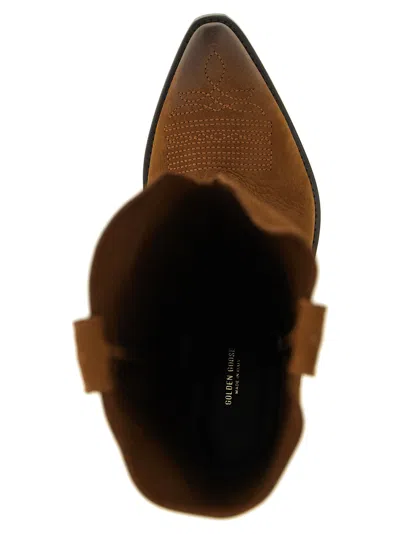 Golden Goose 'wish Star' Boots In Brown