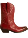 Golden Goose Wish Star Boots In Burgundy