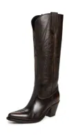 Golden Goose 85mm Wish Star Francesca Leather Boots In Brown