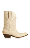 Golden Goose Wish Star Low Leather Boots In Neutral