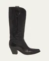Golden Goose 85mm Wish Star Francesca Leather Boots In Black