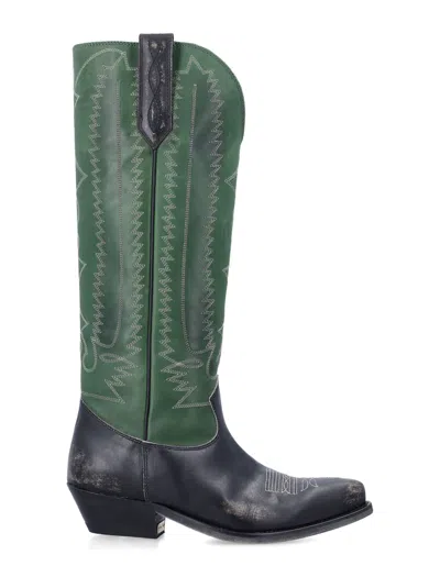 Golden Goose Wish Star Leather Boots In Multi