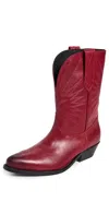 Golden Goose Wish Star Low Boots Red In Red