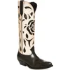 Golden Goose Wish Star Pointed Toe Tall Western Boot In Multi