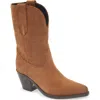Golden Goose Wish Star Pointed Toe Western Boot In Brown