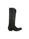 Golden Goose Low Wish Star Cowboy-style Boots In Black