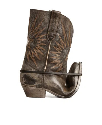GOLDEN GOOSE GOLDEN GOOSE DELUXE BRAND WISHSTAR EMBROIDERED WESTERN BOOTS