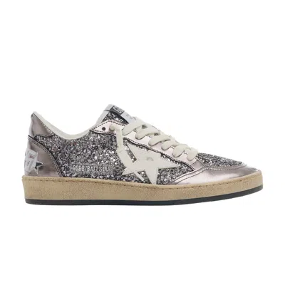 Pre-owned Golden Goose Wmns Ball Star Glitter 'grey Purple White' | Women's Size 36 In Gray