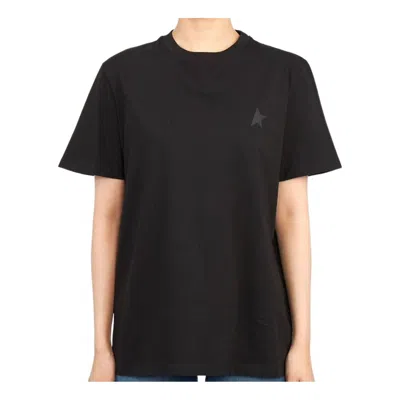 Golden Goose Logo Print Short Sleeve T Shirt In Black