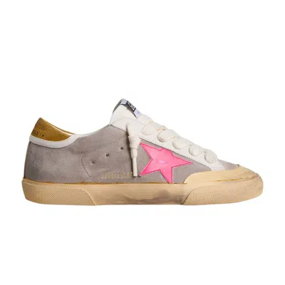 Pre-owned Golden Goose Wmns Superstar Suede Sneaker 'dove Milk Fuchsia' | Grey | Women's Size 37 In Gray