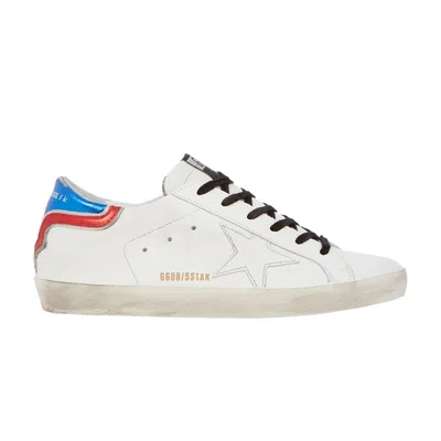 Pre-owned Golden Goose Wmns Superstar 'white Blue Red'