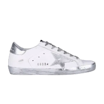 Pre-owned Golden Goose Wmns Superstar 'white Silver'