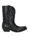 Golden Goose Wish Star Texan Boots In Black Leather In Black