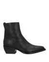 Golden Goose Leather Boots In Black