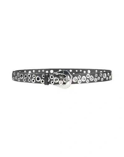 Golden Goose Woman Belt Black Size 30 Leather