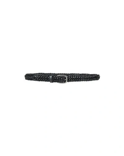 Golden Goose Woman Belt Black Size 34 Soft Leather