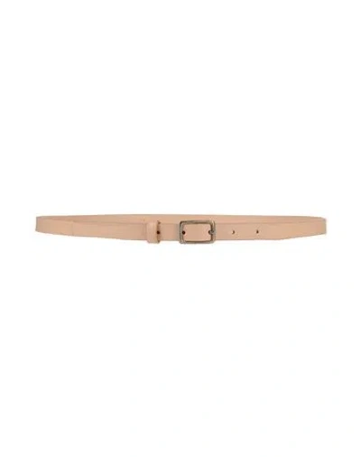 Golden Goose Woman Belt Blush Size 34 Leather In Pink