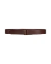 Golden Goose Woman Belt Chocolate Brown Size 38 Leather
