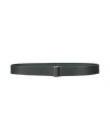 Golden Goose Woman Belt Dark Green Size 38 Leather In Green