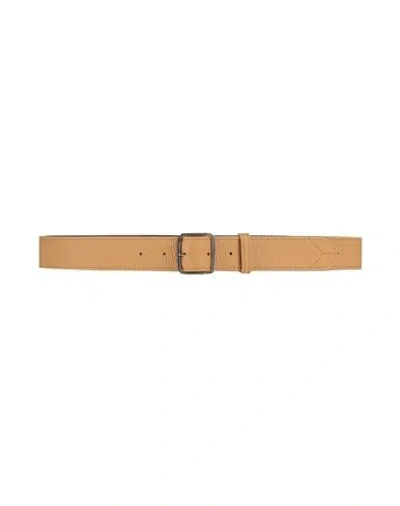 Golden Goose Woman Belt Sand Size 34 Leather In Beige