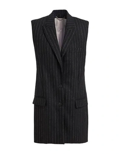 Golden Goose Woman Blazer Charcoal Size 6 Virgin Wool, Elastane, Polyamide, Viscose, Wool