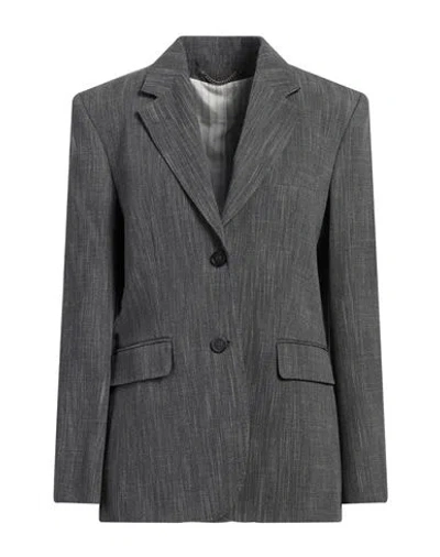 GOLDEN GOOSE GOLDEN GOOSE WOMAN BLAZER GREY SIZE 6 VIRGIN WOOL, VISCOSE, POLYESTER