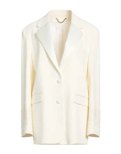 Golden Goose Woman Blazer Ivory Size 6 Viscose, Virgin Wool, Polyester In Neutral
