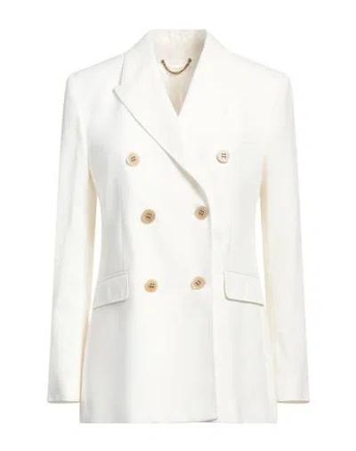 Golden Goose Woman Blazer Ivory Size 6 Polyester, Virgin Wool In White