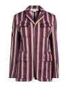 Golden Goose Woman Blazer Mauve Size S Cotton, Linen In Purple
