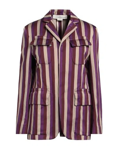 Golden Goose Woman Blazer Mauve Size S Cotton, Linen In Purple