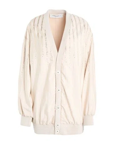 Golden Goose Woman Cardigan Blush Size 6 Silk, Viscose, Polyester, Nylon, Elastane In Neutral