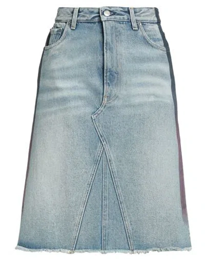 Golden Goose Woman Denim Skirt Blue Size 4 Cotton