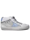 GOLDEN GOOSE GOLDEN GOOSE WOMAN GOLDEN GOOSE 'MID-STAR CLASSIC' WHITE LEATHER SNEAKERS