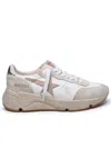 GOLDEN GOOSE GOLDEN GOOSE WOMAN GOLDEN GOOSE 'RUNNING SOLE' WHITE NAPPA LEATHER SNEAKERS