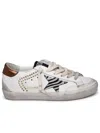 GOLDEN GOOSE GOLDEN GOOSE 'SUPER-STAR PENSTAR' WHITE NAPPA LEATHER SNEAKERS WOMAN