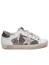 GOLDEN GOOSE GOLDEN GOOSE WOMAN GOLDEN GOOSE 'SUPER-STAR' WHITE LEATHER SNEAKERS