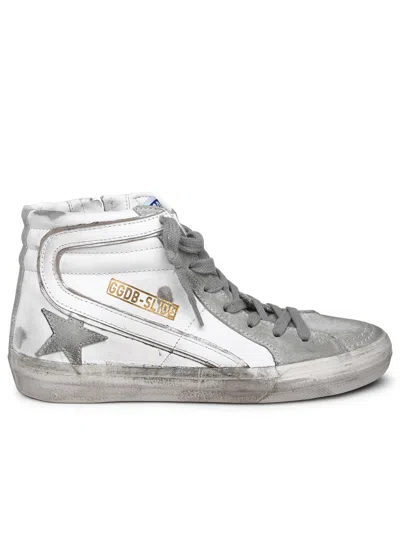 Golden Goose Woman  White Leather Slide Sneakers