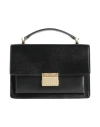 Golden Goose 'venezia' Black  Hand Bag With Lettering Logo And Clasp Closure In Black