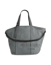 Golden Goose Woman Handbag Lead Size - Textile Fibers, Leather In Gray