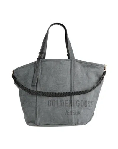 Golden Goose Woman Handbag Lead Size - Textile Fibers, Leather In Gray