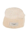 Golden Goose Woman Hat Beige Size Onesize Alpaca Wool, Polyamide, Virgin Wool In Sand