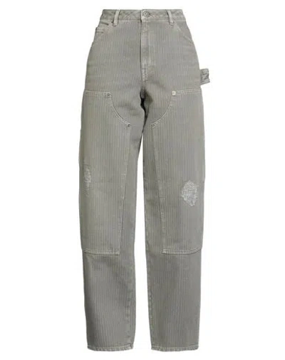 Golden Goose Woman Jeans Sage Green Size 4 Cotton, Polyester