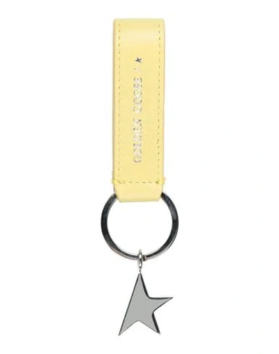 Golden Goose Woman Key Ring Light Yellow Size - Calfskin