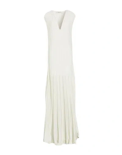 Golden Goose Woman Maxi Dress Light Green Size L Cotton, Viscose